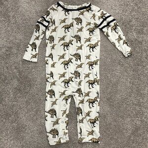 Kate Quinn Varsity Sleeve Dino Romper